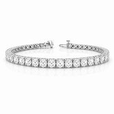 9.00CT. 14K Diamond Tennis Bracelet - White Carat - USA