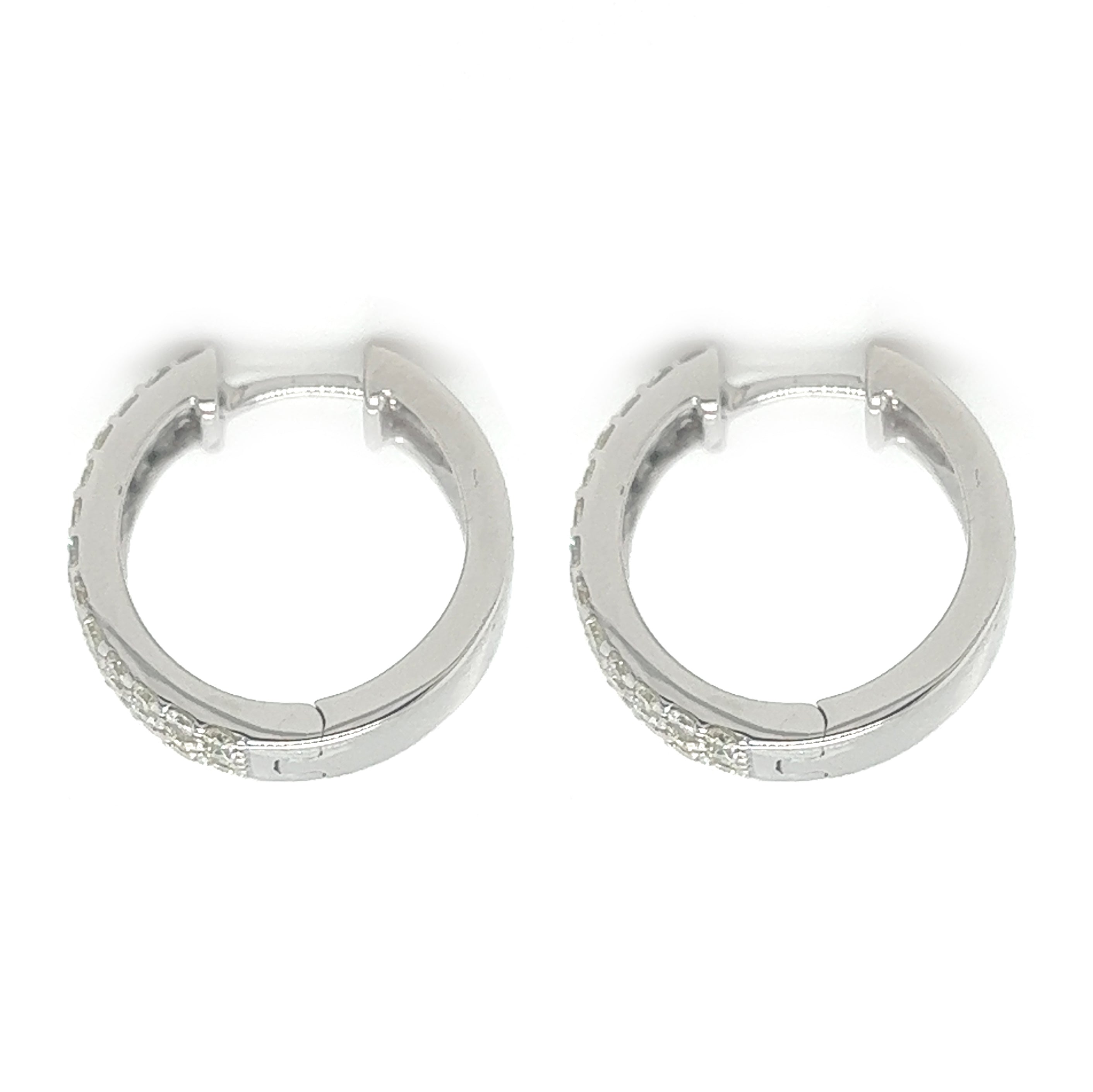 Hoop Earrings - White Carat - USA & Canada
