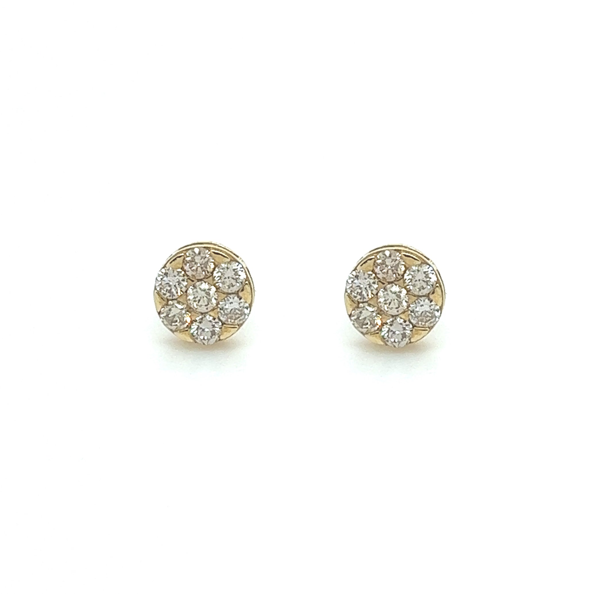 Diamond Gold Earrings - White Carat - USA & Canada
