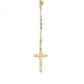 Gold Tri-Tone Rosary - White Carat - USA & Canada