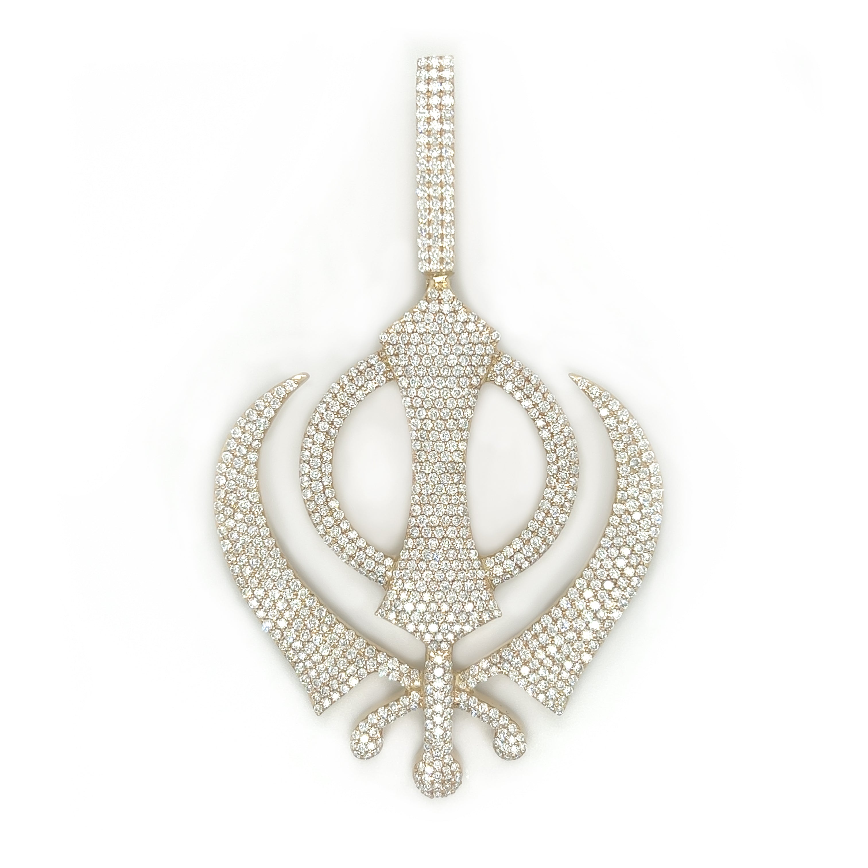 Diamond Khanda Pendant – White Carat USA