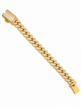 19.00CT. Diamond Cuban Bracelet - 14mm
