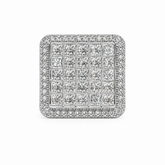11.84 CT. Diamond Square Ring