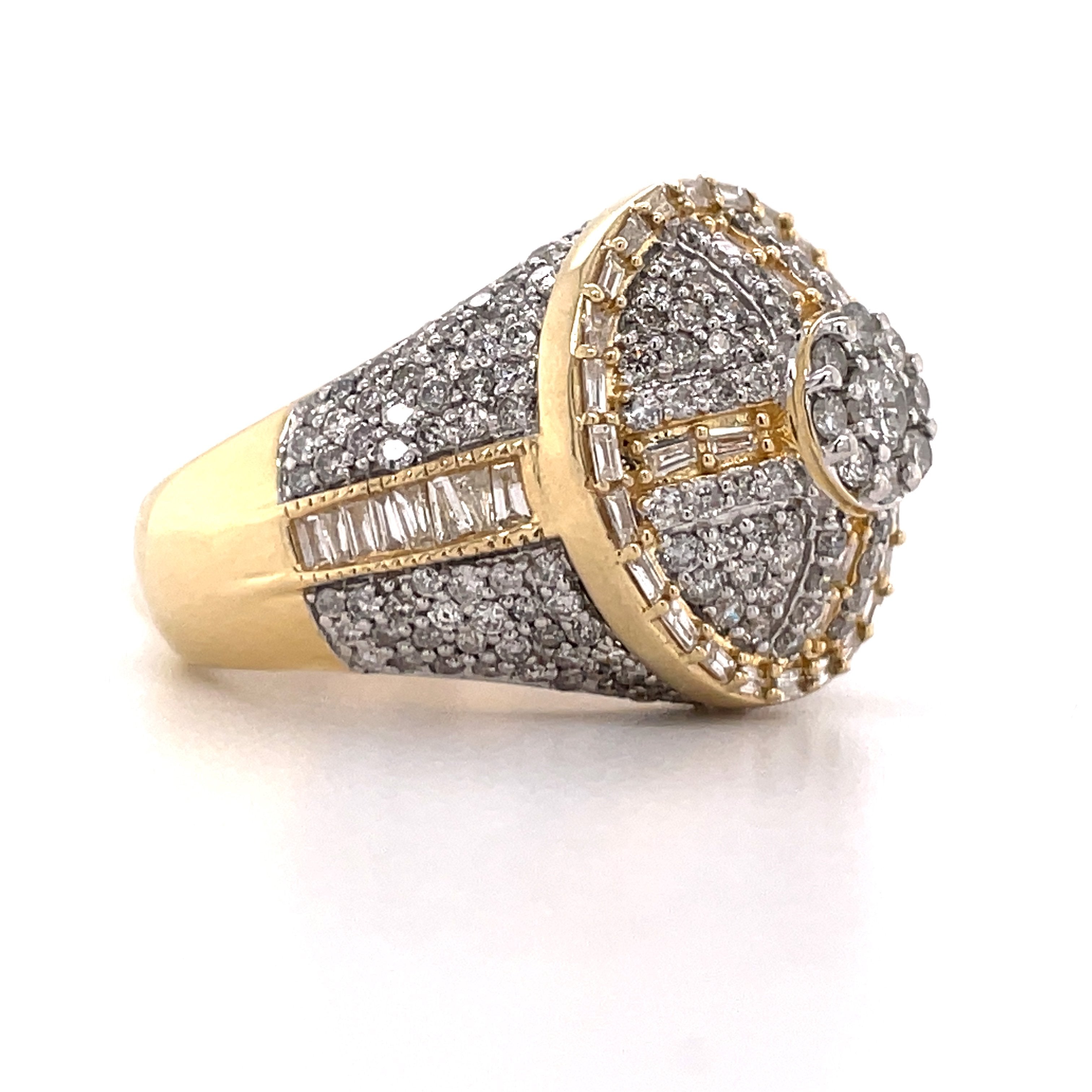 2.82 Ct. Diamond Ring In Gold Men’s Rings