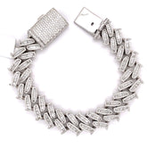 10.00 CT. Diamond Cuban Bracelet in Gold - 16.50mm - White Carat - USA & Canada