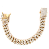 13.00 CT. Diamond Cuban Bracelet in Gold - 13.00mm - White Carat - USA & Canada