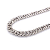 9.00 CT. Diamond Miami Cuban Chain in 14KT Gold (Ladies) - White Carat Diamonds