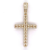 1.00 CT. Diamond Cross Pendant in 10K Gold - White Carat Diamonds