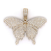 Diamond Butterfly Pendant 10K - White Carat - USA & Canada