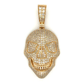 4.60 CT. Diamond Skull Pendant in 14K Gold - White Carat Diamonds