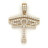 2.01 CT. Diamond Eye of Horus Pendant in 10K Gold - White Carat Diamonds