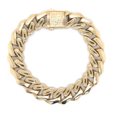 10K Gold Miami Cuban Bracelet (Regular)-9.5MM | Ships Overnight - White Carat Diamonds