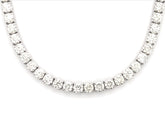 12.50 CT. - 35.00 CT. 14 Pointer Diamond Four Prong Tennis Chain in Gold - White Carat - USA & Canada