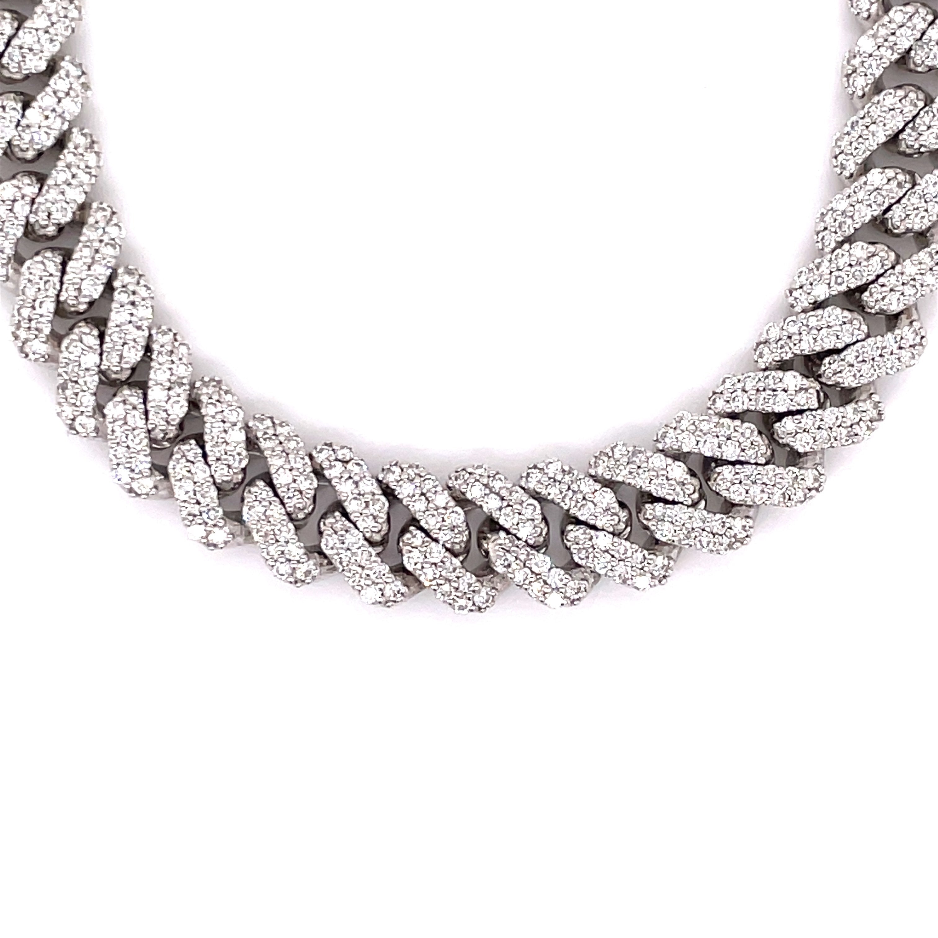 VVS Diamond Cuban Chain 14K – White Carat USA - Main Image