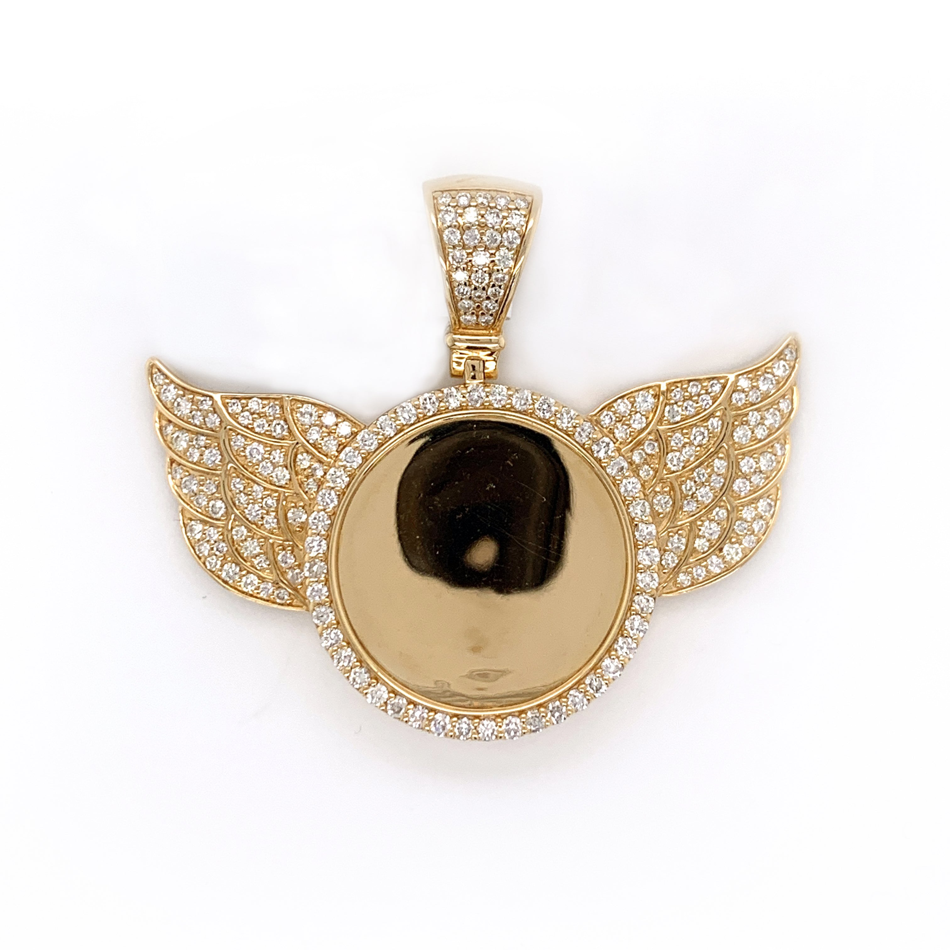 Diamond Angel Photo Pendant – White Carat USA