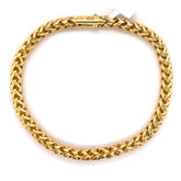 6mm Gold Rounded Franco Bracelet 10K - White Carat - USA & Canada
