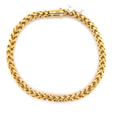 5mm Gold Rounded Franco Bracelet 10K - White Carat - USA & Canada