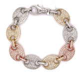 11.00 CT. Diamond Cuban Bracelet in Gold - 16.50mm - White Carat - USA & Canada