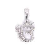 0.55 CT. Diamond Ek Onkar Pendant in 10K White Gold - White Carat Diamonds