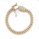 6.00 CT. Diamond Cuban Bracelet in 14K Gold - White Carat Diamonds