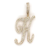 Diamond Letter "K" Pendant 10K - White Carat - USA & Canada