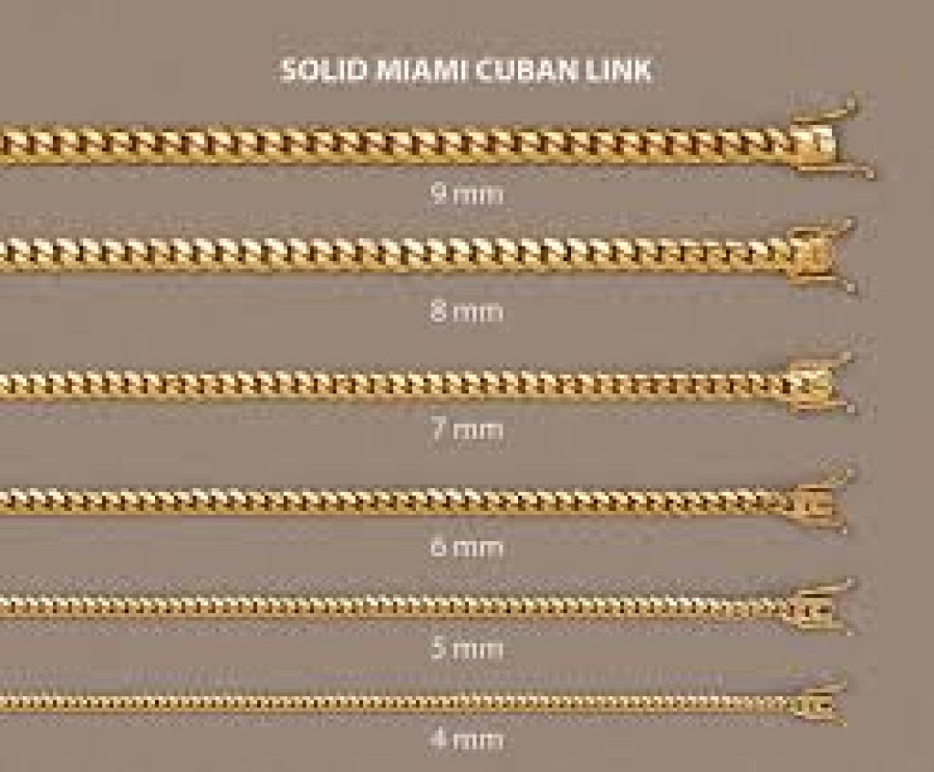 10K Gold Miami Cuban Chain (Regular)- 8mm - White Carat Diamonds 