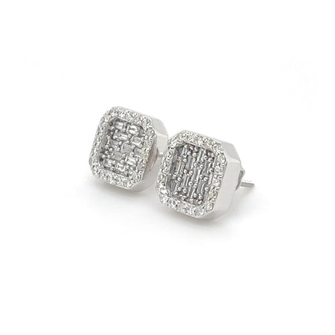 Baguette Diamond Earrings - White Carat - USA & Canada