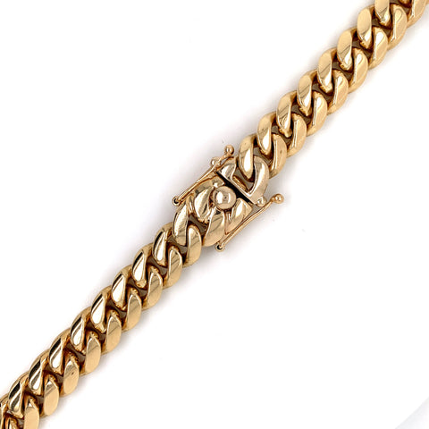 13mm - Elite Miami Cuban Chain in 14K Rose Gold - White Carat - USA & Canada