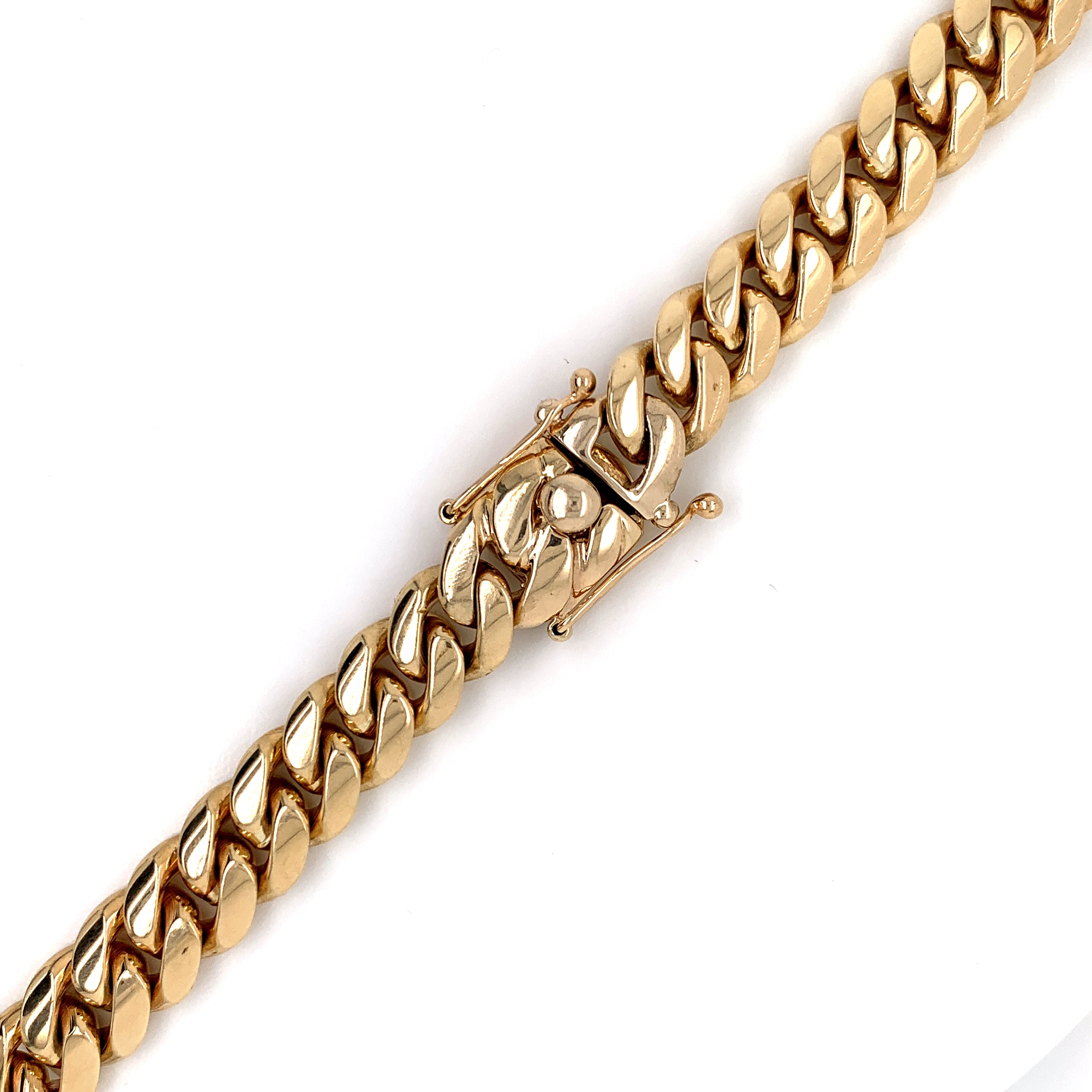 14mm - Elite Miami Cuban Chain in 10K Rose Gold - White Carat - USA & Canada