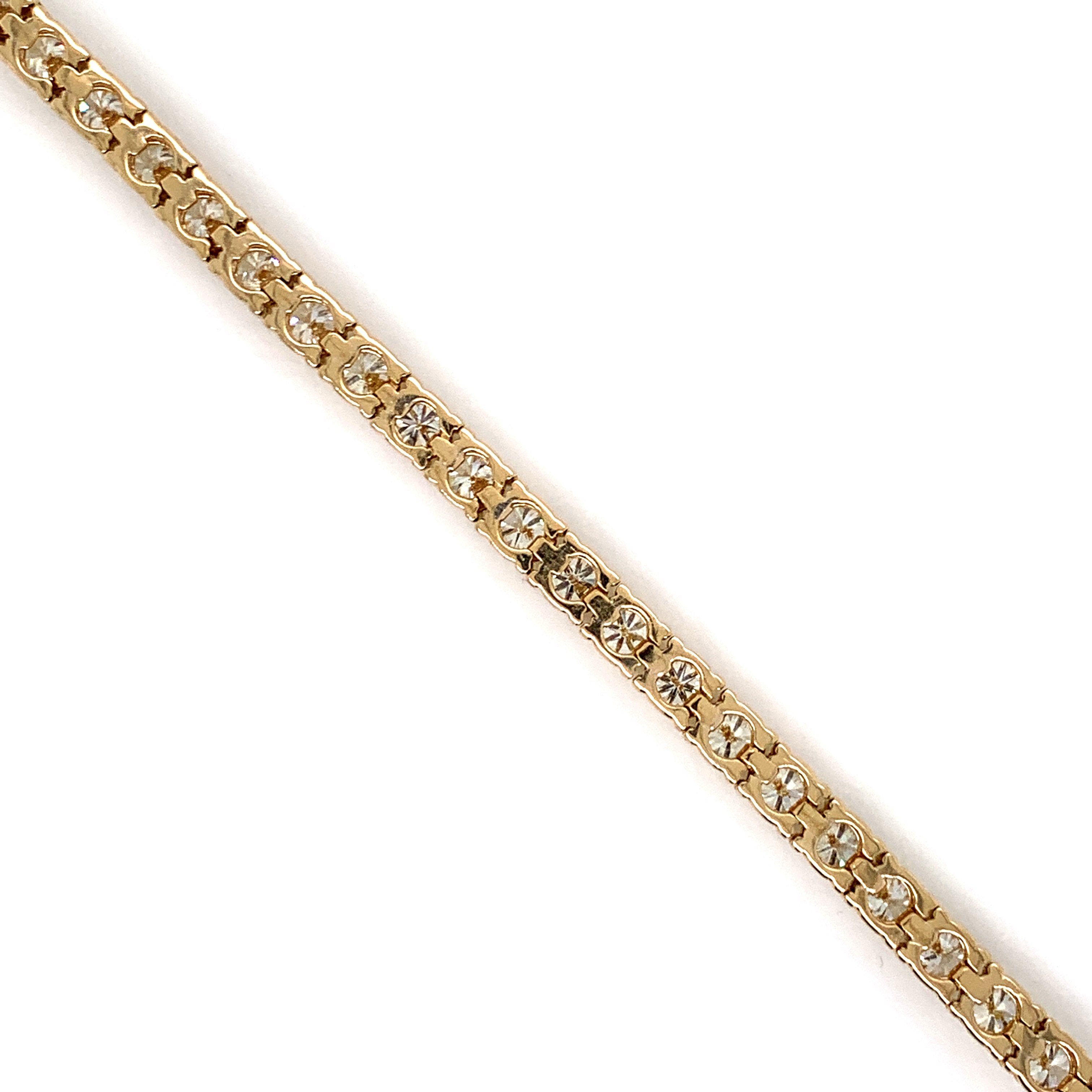 8.50CT Diamond Tennis Bracelet Gold 14K - White Carat - USA & Canada