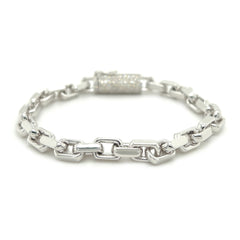 1.52CT. Gold Link Bracelet w/ Diamond Lock - White Carat - USA & Canada