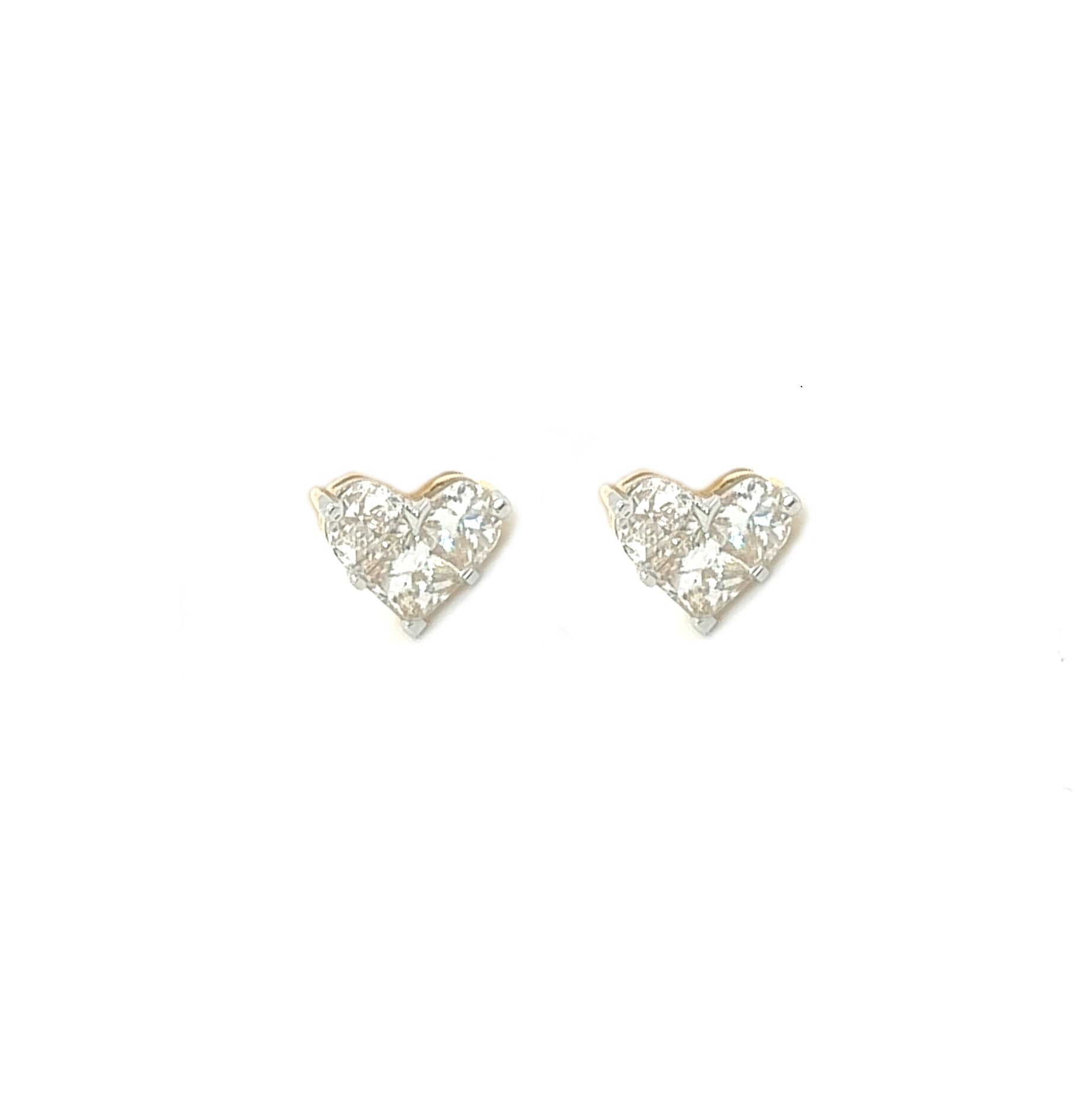 Heart Earrings - White Carat - USA & Canada
