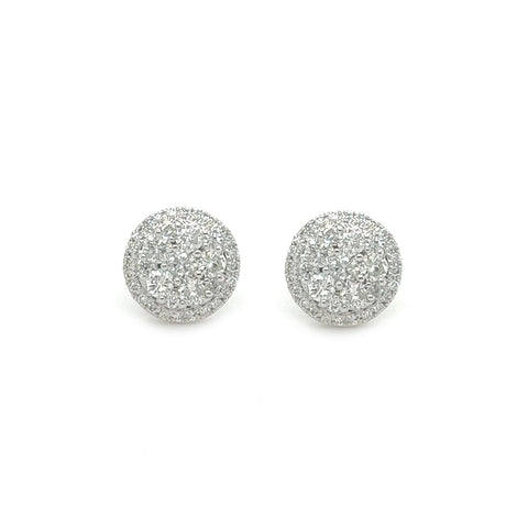 Circle Earrings - White Carat - USA & Canada