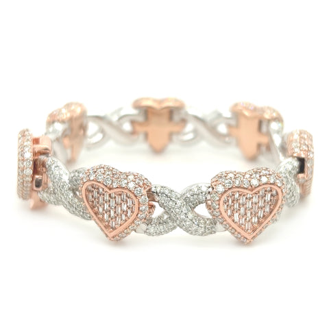 Heart Infinity Bracelet - White Carat - USA & Canada