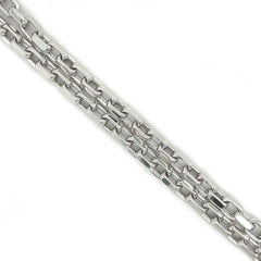 Gold Link Necklace Chain w/ Diamond Lock - White Carat - USA & Canada