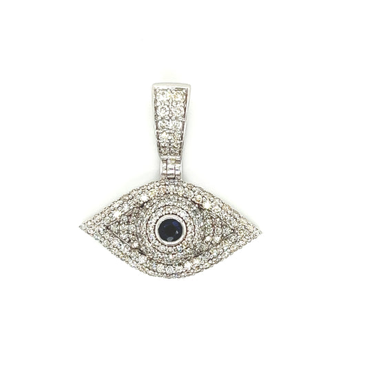 Evil Eye Diamond Pendant - White Carat - USA & Canada