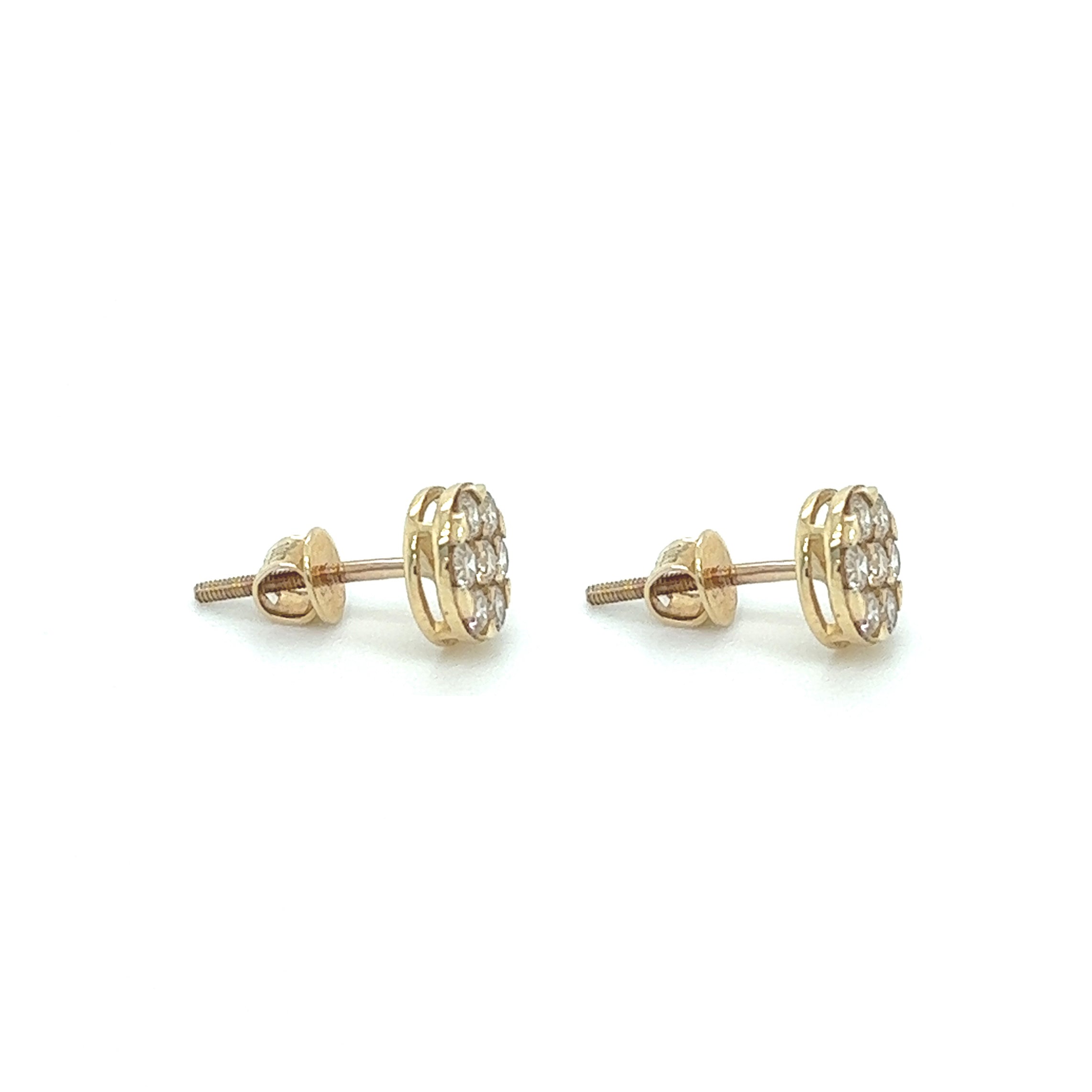 Diamond Gold Earrings - White Carat - USA & Canada