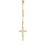 Gold Tri-Tone Rosary - White Carat - USA & Canada
