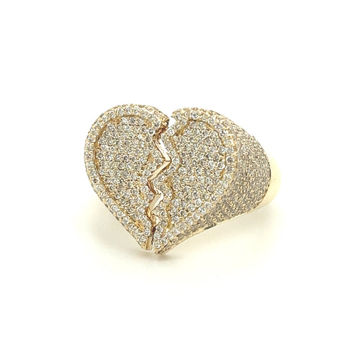 Broken Heart Diamond Ring - White Carat - USA & Canada