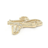 Diamond Letter "K" w/ Crown Bail - White Carat - USA & Canada