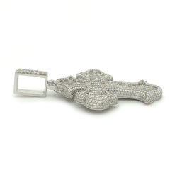 Baguette Diamond Cross Pendant - White Carat - USA & Canada