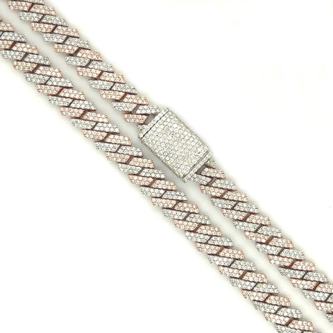 15.50CT. Diamond Elite Raised Prong Chain - White Carat - USA & Canada