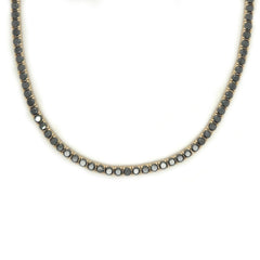 33.00CT. Black Diamond Tennis Chain - White Carat - USA & Canada