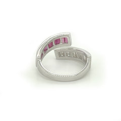 Ladies Diamond Ring w/ Rubies - White Carat - USA & Canada