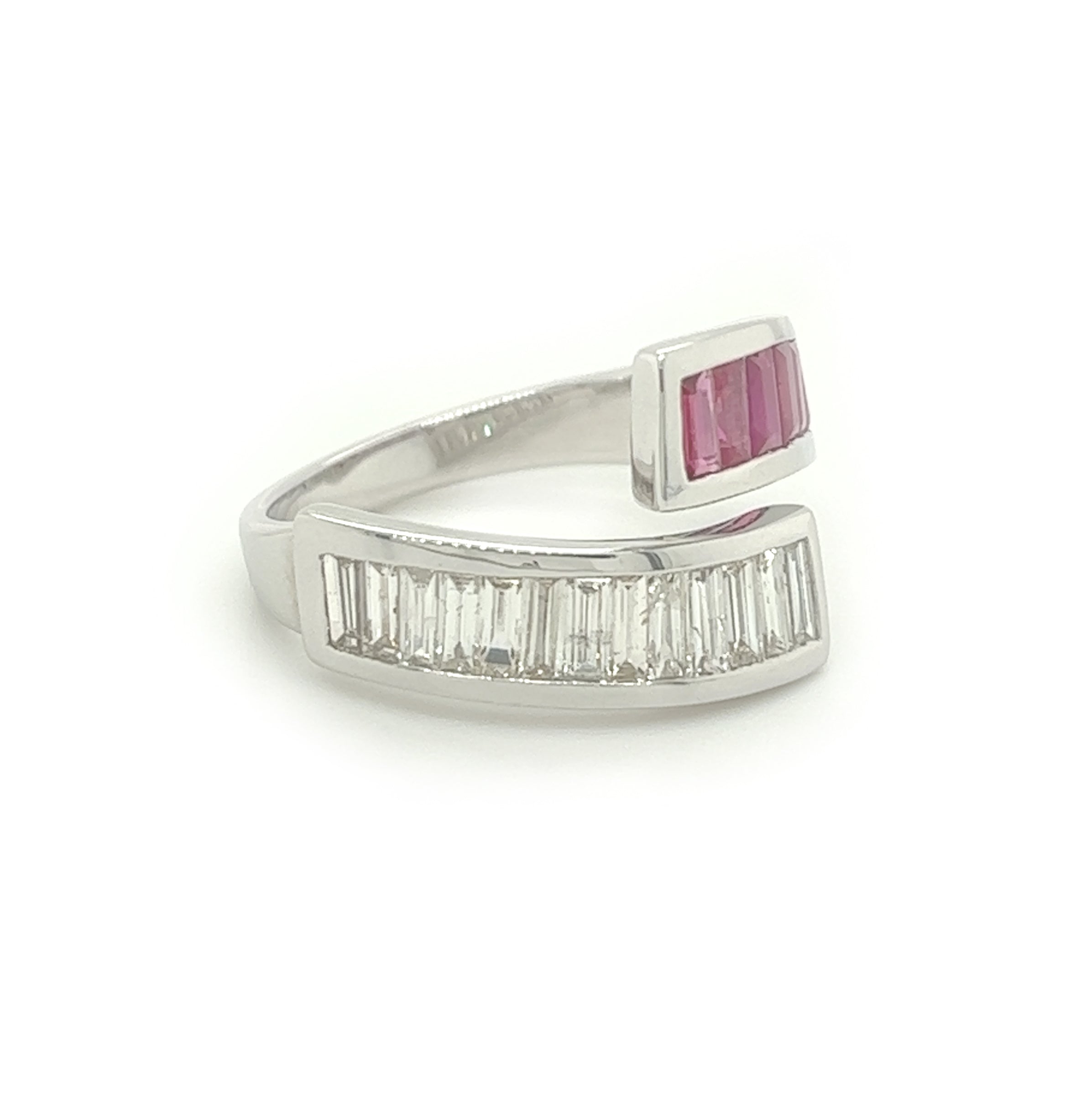 Ladies Diamond Ring w/ Rubies - White Carat - USA & Canada