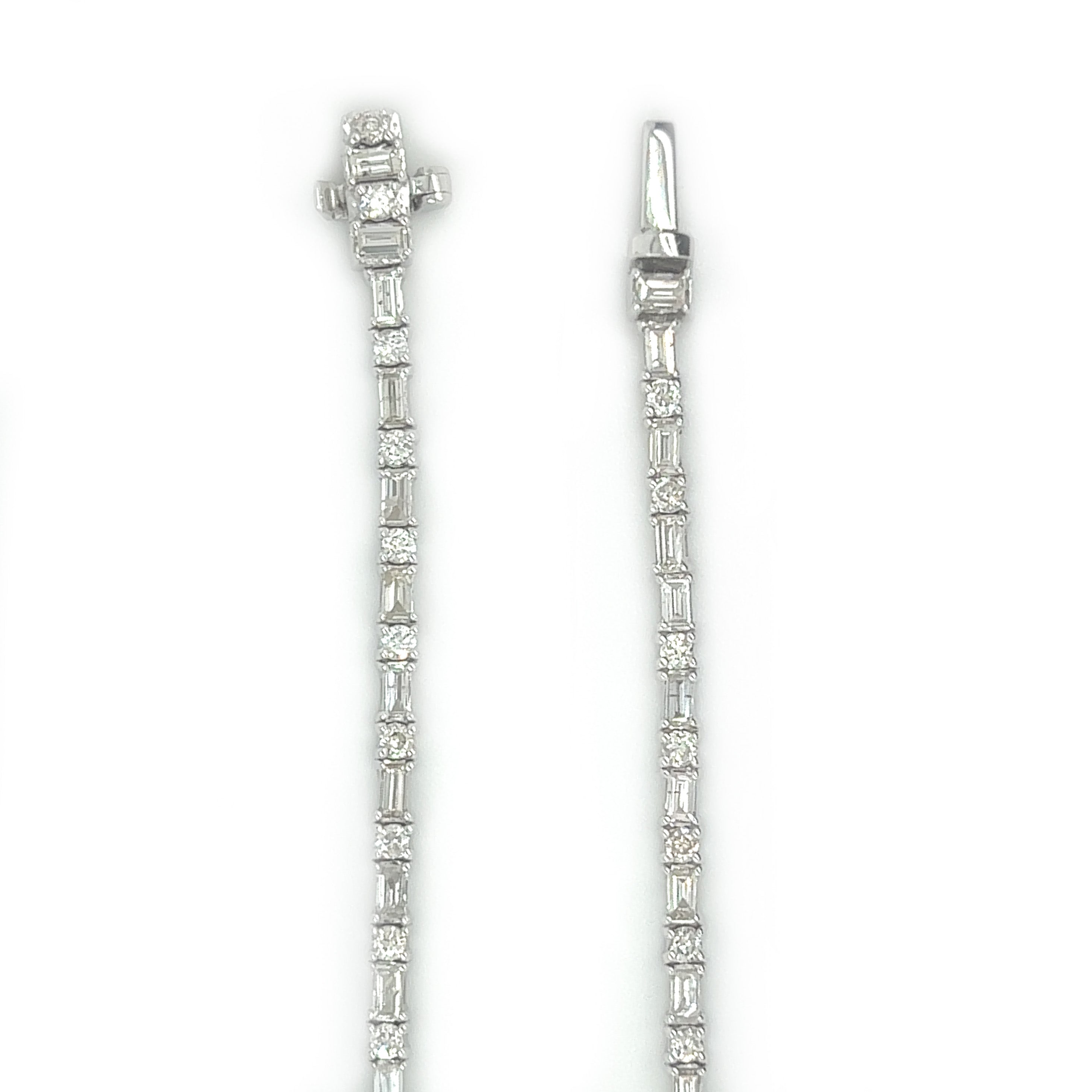 3.09CT. Baguette Ladies Diamond Bracelet - White Carat - USA & Canada