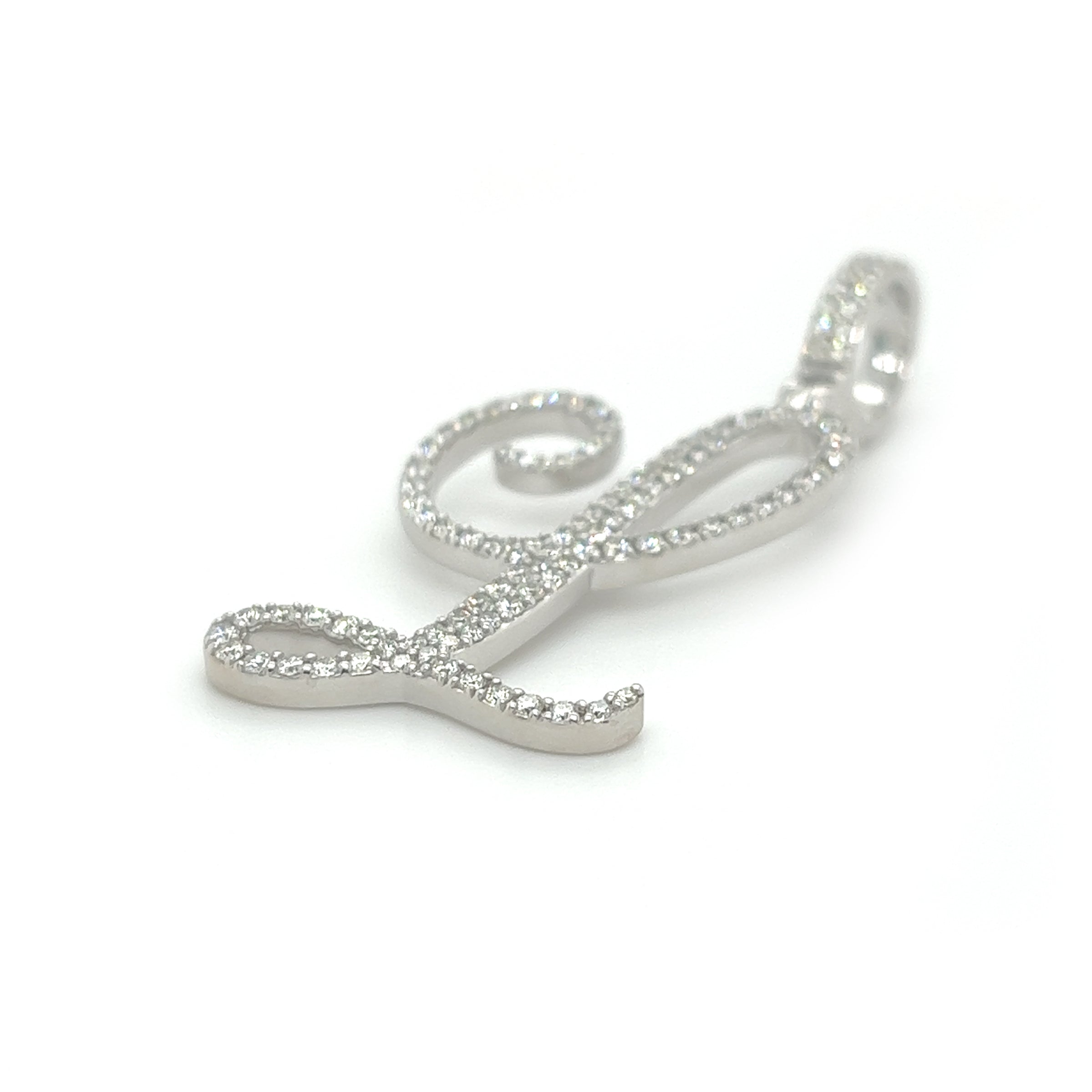 1.15 CT. Diamond Cursive Letter