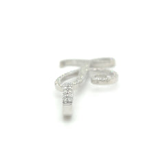 Diamond Cursive Letter "L" Pendant - White Carat - USA & Canada