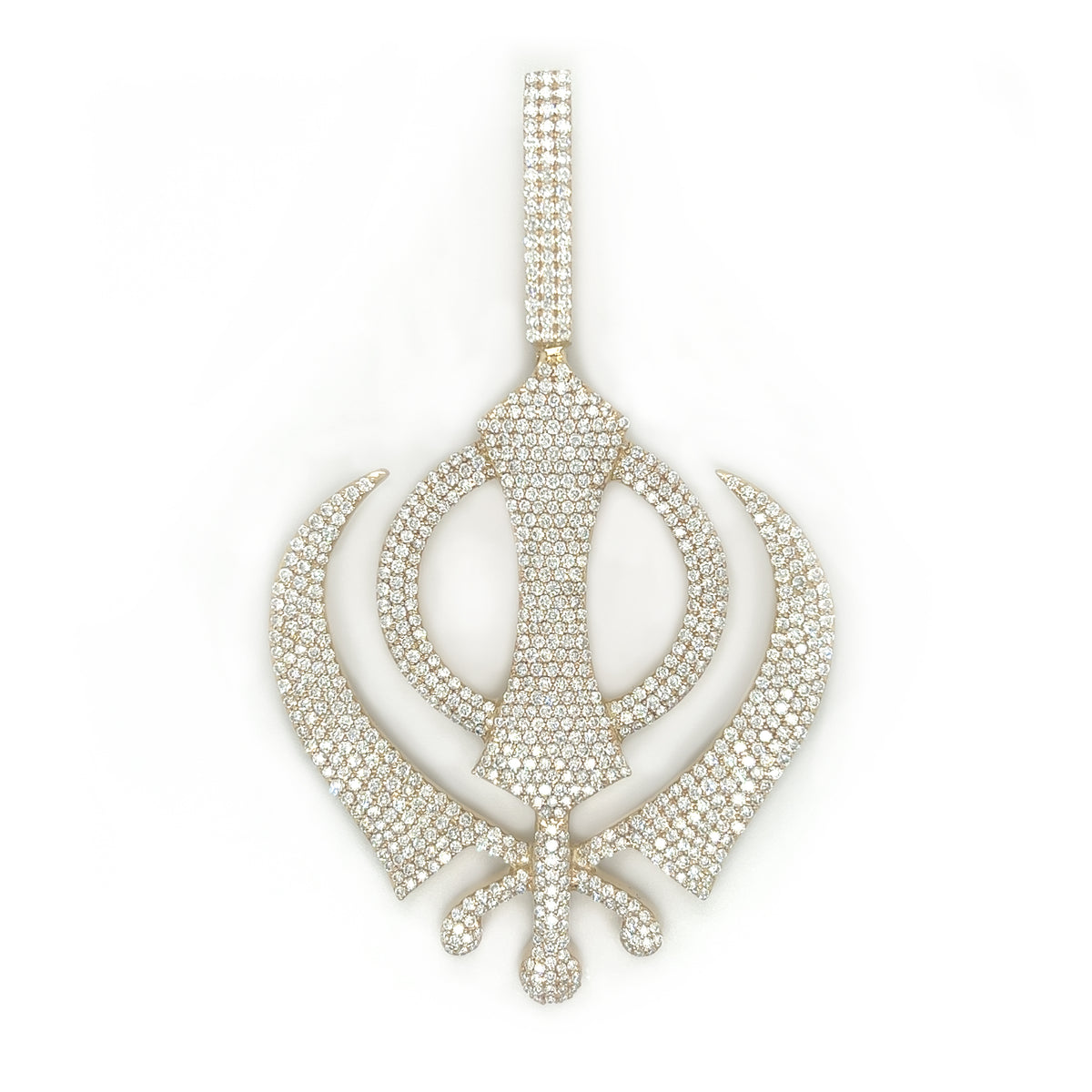 Diamond Khanda Pendant - White Carat - USA & Canada