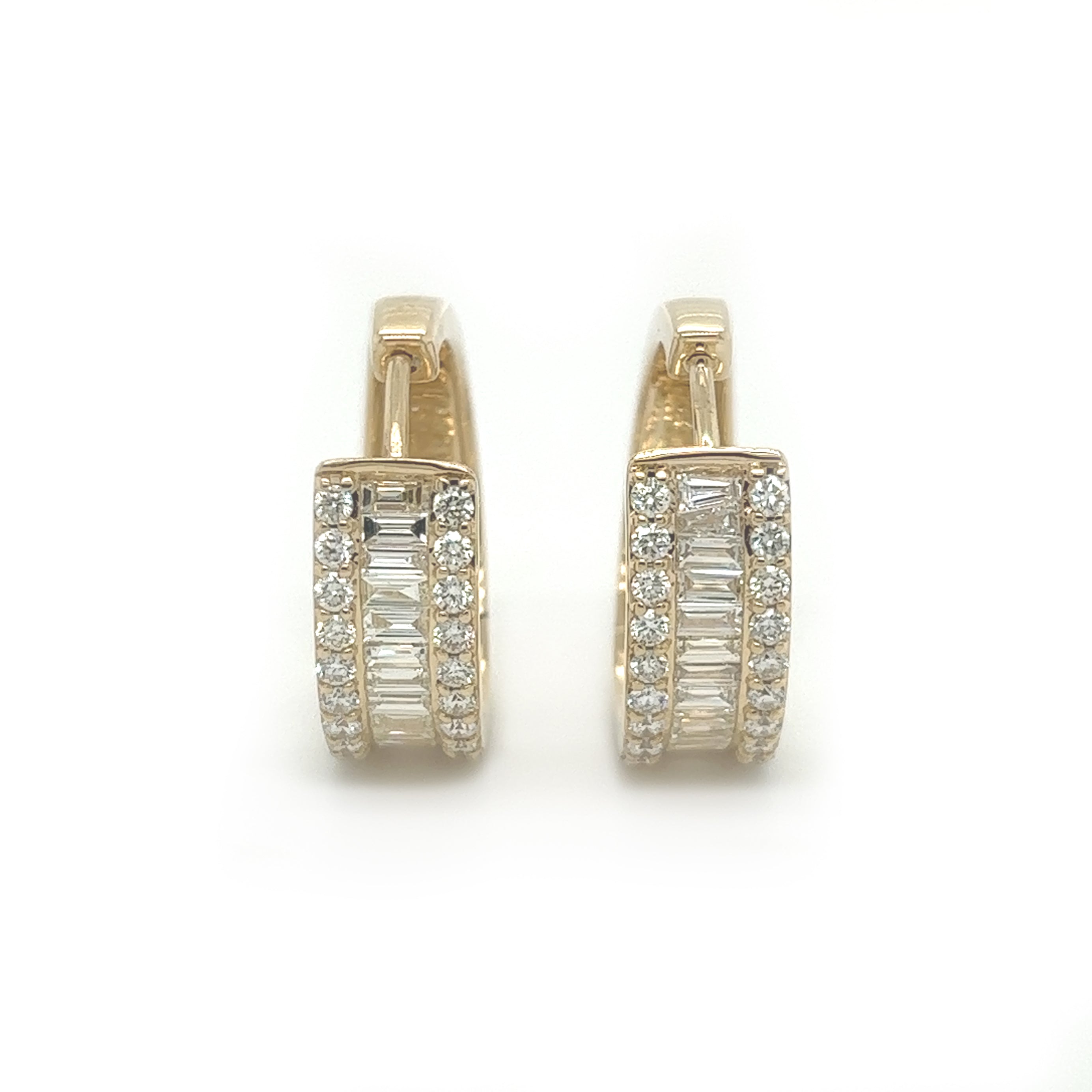 1.70 CT. Baguette Diamond Earrings - White Carat - USA & Canada